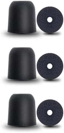 Klowcok Elite Memory Foam Ear Tips for Walker’s Rope Hearing Enhancer & Razor X/XV3.0 Earbuds – Unmatched Comfort & Superior Noise Isolation (Large, Black) – Transform Your Listening Experience with Enhanced Audio Clarity and Prolonged Wear Comfort