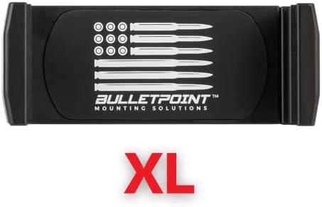Bulletpoint XL Dash Mount for Oversized Smartphones – Secure Cradle for i Phone & Android – 4-Inch Expandable Holder with 20 mm Attachment Ball – Ultimate Hands-Free Driving Experience