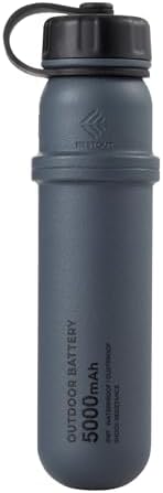 NESTOUT 5000 m Ah Waterproof Portable Charger – IP67 Rated Power Bank with 15 W USB-C Fast Charging, Shockproof Design for Ultimate Durability in Outdoor Adventures – Ideal Battery Pack for Hiking, Camping, and Travel Essentials