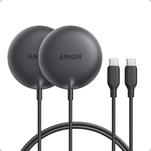Anker Zolo Qi2 Certified 15 W Magnetic Wireless Charger – Fast Charging Pad for i Phone 16/15/14/13 & Air Pods – Sleek Design, Enhanced Stability, and Universal Compatibility – Perfect for Home, Office, or Travel (White, 1 Pack)