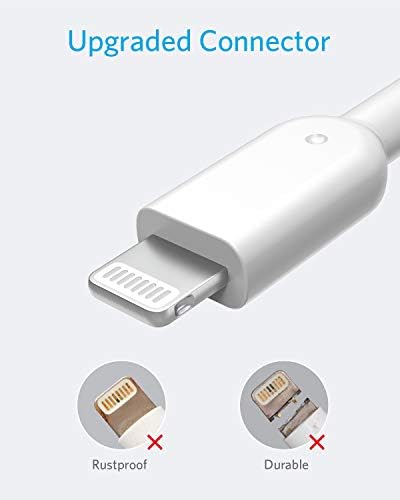 Powerline II Lightning Cable by Anker – MFi Certified 3 FT USB Charging & Sync Cord for i Phone 11, SE, Xs, XR, and More – Durable, High-Speed Data Transfer, Tangle-Free Design for Everyday Convenience and Travel