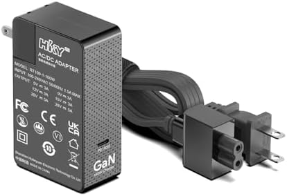 Maximize Your Charging Potential with the HKY 140 W Ga N USB-C Power Adapter: 10 Ft Slim Charger for Mac Book, Dell, Lenovo, MSI, and HP – PD3.1 Fast Charging for Laptops & Docking Stations – Unmatched Portability & Efficiency for Tech Enthusiasts