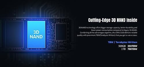 Unleash Lightning-Fast Performance with KLEVV CRAS C910 1 TB NVMe SSD – M.2 2280 Internal Drive with Heatsink for Laptops & Desktops – Experience Up to 5000 MB/s Speeds, Ideal for Gamers and Creators – PCIe Gen4 x4 Enhanced Compatibility & Reliability
