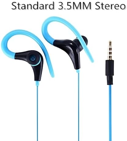 Premium Wired Earphones with Microphone for Active Lifestyles – Noise Cancelling In-Ear Headphones with Deep Bass Stereo Sound for Workouts, Gaming, and Clear Calls (Black) – Versatile Compatibility and Ergonomic Comfort
