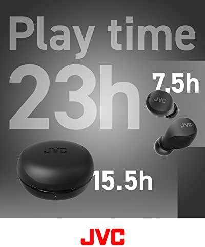 JVC Gumy Mini True Wireless Earbuds – Ultra-Light Bluetooth Headphones with Neodymium Drivers, 23-Hour Battery for Uninterrupted Music, IPX4 Water-Resistant Design Perfect for Active Lifestyles, Effortless Device Pairing for On-the-Go Listening