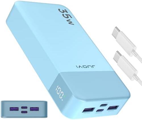 High-Capacity 20000 m Ah Portable Power Bank with 35 W Fast Charging – PD3.0 & QC4.0 Compatible Multi-Device Charger for i Phone 16/15/14, Galaxy, Tablets, and Nintendo Switch – LED Display for Battery Monitoring and Travel-Friendly Design