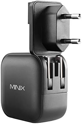 MINIX 66 W Turbo Ga N Wall Charger – 3-Port USB-C & USB-A Fast Charging Adapter for Universal Device Compatibility – Compact & Travel-Friendly Power Solution for Mac Book Pro, i Pad Pro, i Phone 15/13/12 mini/11, Galaxy S9/S8 & More – Enhanced Efficiency & Rapid Charging Performance