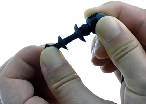 Sleek Black IPX8 Waterproof Earbuds – 15-Inch Tangle-Free Cord for Swimming, Snorkeling & Showering – Superior Comfort & Crystal Clear Sound Quality Underwater Headphones with 3.5 mm Jack for Aquatic Enthusiasts