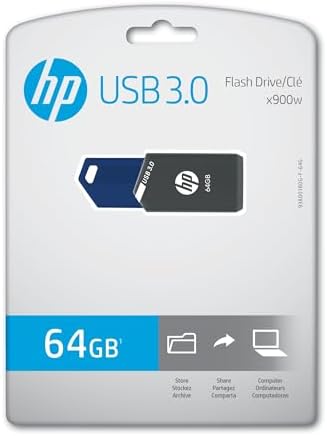 HP 256 GB x900 USB 3.0 Flash Drive – High-Speed Data Storage for PC & Mac, Compact & Durable Design, Effortless File Transfer Solution