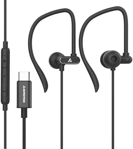 USB C Wired Earbuds with HD Microphone – Premium Noise-Isolating In-Ear Headphones for i Phone 16/15 Pro Max & Samsung Galaxy Devices – Exceptional Sound Quality & Integrated Volume Control – Lightweight, Portable Design for Music & Calls – Enhanced Compatibility with Galaxy Z Flip 5, Pixel 8, and More