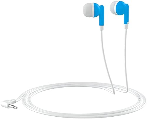 Maeline 100-Pack Bulk Earbuds with 3.5 mm Connector – Multi-Color Stereo Earphones for Schools, Events, and Promotions – Superior Sound Quality and Comfort for Everyday Use