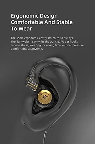 KZ EDX PRO Hi-Fi Wired Earbuds: Premium In-Ear Monitors with 10 mm Dynamic Driver for Rich Bass & Unmatched Comfort – Detachable Cable for Seamless Connectivity & Superior Audio Experience – Ideal for Audiophiles and Daily Listeners