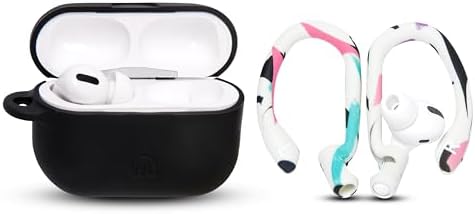 Patented WC Hook Z – Upgraded Over-Ear Hooks for Air Pods Pro 1, 2 & Air Pods 1, 2, 3 | Secure Fit Earbud Accessories with Unique Left & Right Design | Two Size Pairs Included | Winter White | Premium Quality by Wicked Cushions for Maximum Comfort and Stability