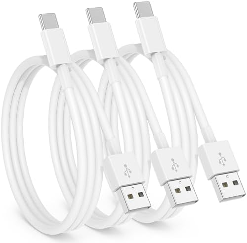 3 Pack USB-C Carplay Charging Cables for i Phone 16, 15 Pro Max & Plus – 3 FT High-Speed Data Transfer Cords for Seamless Connectivity with i Pad 10 th Gen & Air 5 th – Durable & Stylish Black Design for Optimal Vehicle Integration