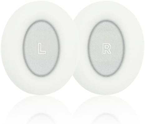Upgrade Your Listening Experience with Premium Ear Cushions for Bose Quiet Comfort Ultra Wireless Headphones – Luxurious Memory Foam Ear Pads for Optimal Comfort, Superior Sound Isolation, Effortless Installation, and Sturdy Design in Elegant White – Ideal Accessories for Audiophiles and Content Creators