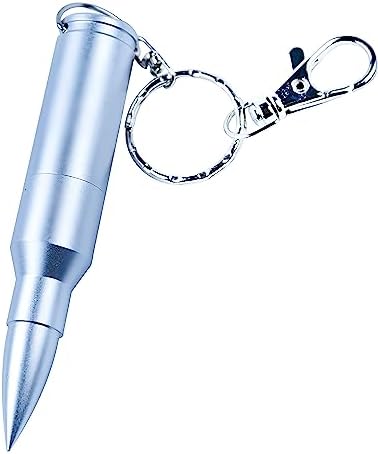 Sleek 64 GB Metal Bullet USB 3.0 Flash Drive – High-Speed Data Storage with Keychain for Ultimate Portability and Compatibility with PC & Mac