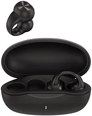 Revolutionize Your Listening Experience with Open Ear Wireless Bluetooth Ear Clip Bone Conduction Headphones – Lightweight Nude Color Earbuds for Active Lifestyles – Stay Aware and Connected with Enhanced Compatibility and Speed