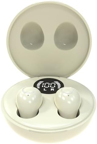 Invisible Mini Bluetooth Earbuds for Small Ear Canals – Ultimate Comfort with Noise Isolation for Work and Sleep – Lightweight Design, Fast Pairing & Superior Audio Quality for Discreet Listening Anywhere