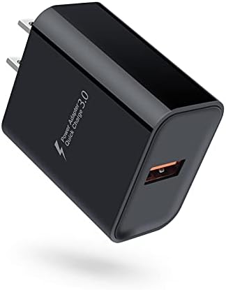 Ultra-Fast 18 W Quick Charge 3.0 Wall Charger – Power Up Your Samsung Galaxy A Series & S Series Devices with Superior Speed and Safety Features, Compact USB Adapter for Efficient Charging On-the-Go, 3 A Current for Maximum Compatibility and Performance