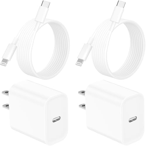 Redpark 20 W MFi Certified i Phone Fast Charging Dual Type C Wall Charger Kit with 6 FT Lightning Cable – Rapid Power Delivery for i Phone 14, 13, 12, 11 Pro Max & More – Ideal for Home & Travel Efficiency