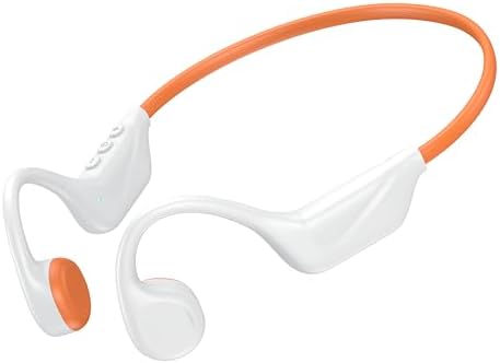 Revolutionary Open-Ear Bone Conduction Headphones: Wireless Bluetooth 5.4 Technology with IPX5 Waterproof Rating for Ultimate Athletic Performance – 10-Hour Battery Life and Integrated Hands-Free Calling in Chic White Design