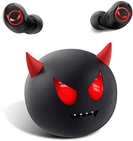 Compact Bluetooth 5.0 Earbuds for Small Ears | Touch-Control Noise-Cancelling Headphones with Unique Cartoon Charging Case | Lightweight Design for Comfort | Immersive Stereo Sound Perfect for Music & Calls | Ideal for Active Lifestyles