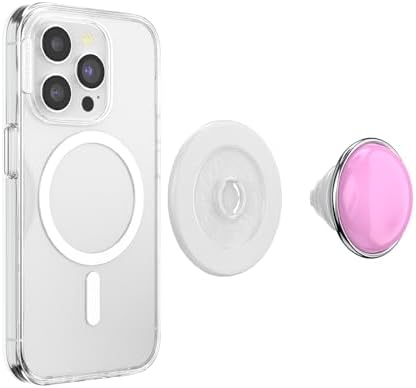 Mag Safe Pop Grip for i Phone – Magnetic Phone Stand with Swappable Top – Bon Bon Black – Ergonomic Secure Grip for Hands-Free Viewing & Wireless Charging Compatibility – Ultimate Mobile Accessory for Enhanced Usability and Style