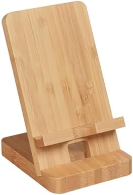 Versatile Solid Wood Phone Stand – Premium Desktop Holder for All Phone Types, Non-Slip Design with Sleek Black Finish, Ideal for Home & Office Use, Enhancing Productivity and Style