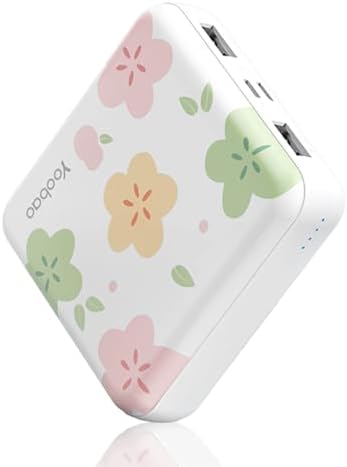 Yoobao 10,000 m Ah Cute Cake Portable Charger – PD 20 W USB-C Power Bank for Fast Charging i Phone 14/13, i Pad, Android & Samsung – Stylish Mini Battery Pack for Girls & Kids Travel – Ultimate Compatibility & Performance