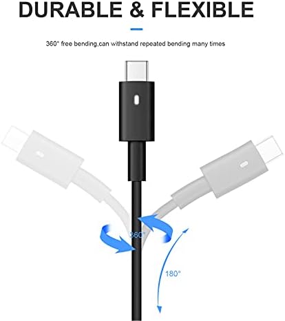 High-Speed 65 W USB-C Laptop Charger for Dell XPS & Latitude Models – Enhanced Compatibility with Multi-Protection Technology, UL Listed Safety Assurance, and Direct Manufacturer Quality for Optimal Performance