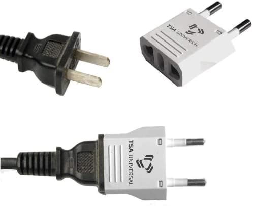 Universal Travel Power Adapter Set for North American Devices in Greece – Dual Pack with High-Speed Charging for Phones, Tablets, Laptops – Compact and Durable Solution for Effortless Connectivity Abroad