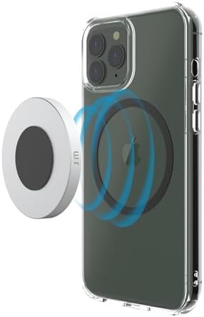 Just Mobile AluDisc Mini Magnetic Aluminum Wall/Mirror/Table/Treadmills/Cross-Trainer Mount Strong Magnet for iPhone/Galaxy and All Smartphones, 2-Pack (ST-500SI) – Enhanced Compatibility and Speed