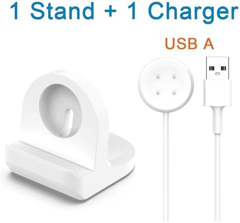 Elegant White Charging Dock for Google Pixel Watch 3/2 – Effortless Cable Management for a Neat Nightstand – Sturdy Silicone Base for Ultimate Stability – Rapid Type-C Charging for Hassle-Free Overnight Power – Perfect Addition for an Organized Lifestyle and Enhanced Smartwatch Accessibility
