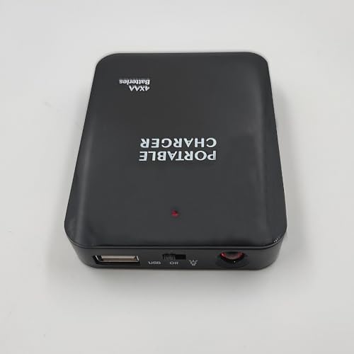 Portable Battery Operated Phone Charger with LED Indicator | Emergency USB Power Bank Powered by AA Batteries – 2 Pack for Ultimate Convenience and Versatility in Charging Solutions