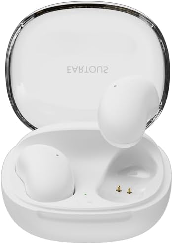 EARTOUS Bluetooth 5.3 Wireless Earbuds – Lightweight Stereo Headphones with 24-Hour Playtime, Ergonomic Comfort, and Superior Microphone Clarity for Seamless Work, Sleep, and Active Lifestyles