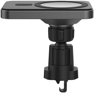 Aporia Mag Safe Car Cup Holder Charger – 15 W Fast Wireless Charging Mount with Adjustable Arm & 360° Rotation for i Phone 12+ | Ultimate Driving Accessory for Effortless Connectivity and Enhanced Convenience on the Road