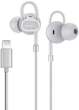 PALOVUE Lightning Earbuds with Microphone – MFi Certified Noise Isolation Headphones for i Phone 14/13/12/11 Pro Max/X/XS Max/XR/8/7 – Vibrant Neo Flow Blue – Superior Sound Quality & Ergonomic Comfort for Everyday Use
