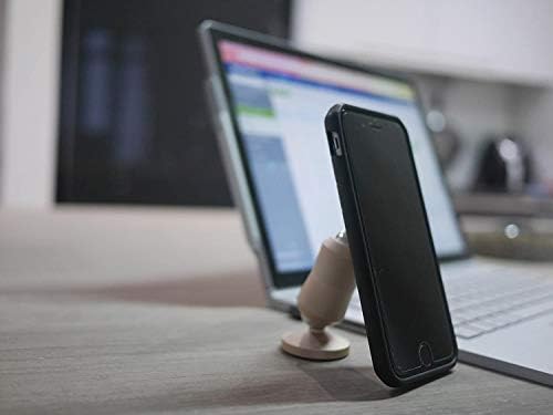 Revolutionary Dual Magnetic Phone and Tablet Holder in Matte Black – Ultimate Hands-Free Mount for Safe Driving and Workstations with Adjustable Viewing Angles and Rapid Compatibility