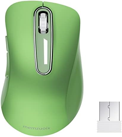 Upgrade Your Workflow with the Memzuoix 2.4 G Wireless Mouse – Ergonomic and Portable 1400 DPI USB Mouse for Laptop, PC & Desktop | 5 Customizable Buttons for Ultimate Control | Ideal for Professionals and Casual Users Alike