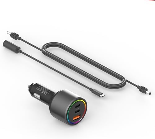 ALIENSX High-Performance Car Charger for Starlink Mini – Ultimate 0.2 M USB-C to DC Female Adapter & 2 M Power Cable, Rapid USB-C PD 100 W/45 W & USB-A QC 3.0 35 W Ports, Durable Charging Solution for Cars/RVs/Trucks – Unmatched Compatibility & Efficiency