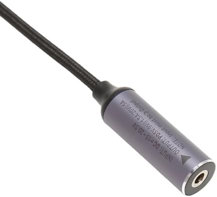 DC 3.5 mm x 1.35 mm Female to USB C Male PD Charging Cable – Ultra-Fast Charging, Compact and Durable Design for Tablets, Laptops, and Smartphones – Enhance Your Tech Efficiency with Reliable Power Connection for Home, Office, and Travel