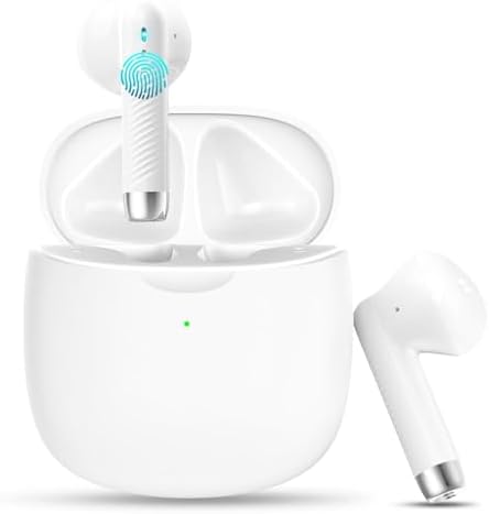 Discover the Ultimate Pink Bluetooth 5.4 Earbuds – Premium Noise Cancellation, IP7 Waterproof Design for Active Lifestyles, Up to 32 Hours Playtime, Perfect for Fitness Buffs and Frequent Travelers, Effortlessly Syncs with Android & i OS Devices