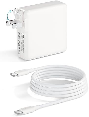 High-Performance 118 W USB-C Power Adapter for Mac Book Pro & Air – Rapid Charging for M1/M2 Models, Compatible with All USB-C Devices, 6.6 ft Durable Cable, Enhanced Speed & Efficiency for 13-16 Inch Laptops, i Pad Pro, and More