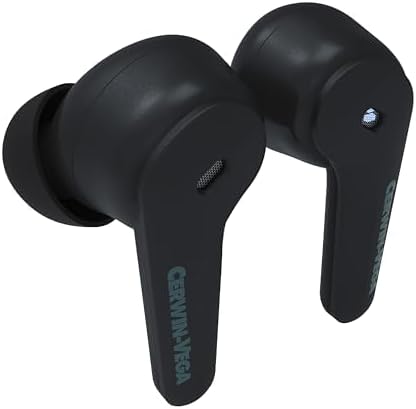 CERWIN-Vega! Eb1 Wireless Earbuds – Unleash Premium Bluetooth Sound with Advanced Noise Cancellation for Gamers, Athletes, and Active Lifestyles – Ultra-Lightweight, Sweat-Proof Design with Extended Battery Life for Continuous Audio Enjoyment