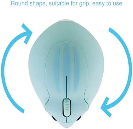 Adorable CHUYI Hamster Wireless Silent Mouse – 1200 DPI Lightweight Cordless Computer Mouse for Kids, Perfect Gift for Home, School & Travel – Fun & Functional Design in Light Blue