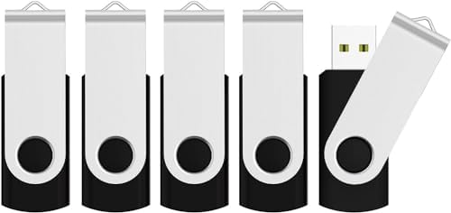 JUANWE 10-Pack 2 GB USB Flash Drives – Reliable Portable Memory with 360° Swivel Design for Effortless Data Management – Ideal for Computers, Cars & On-the-Go Storage – Durable USB 2.0 Thumb Drives for Quick File Transfers and Backup Solutions