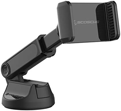 Scosche HDVM 3-in-1 Universal Cell Phone Mount: Versatile Suction Cup Holder for Windshield, Dashboard, and Vent – Compatible with i Phone 16/15/14/13/12 & Smartphones Up to 3.5 Inches – Enhanced Stability for Safe Hands-Free Use