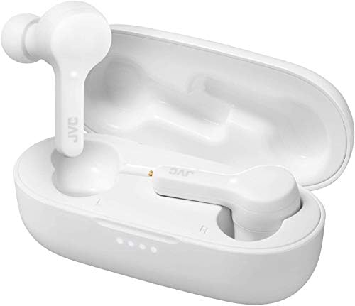 JVC Gumy True Wireless Earbuds – Bluetooth 5.0, IPX4 Water-Resistant with 15-Hour Battery Life – Comfortable Fit for Active Lifestyles, Sleek Design for Everyday Use – Premium Sound Quality and Touch Control Features for Seamless Listening Experience
