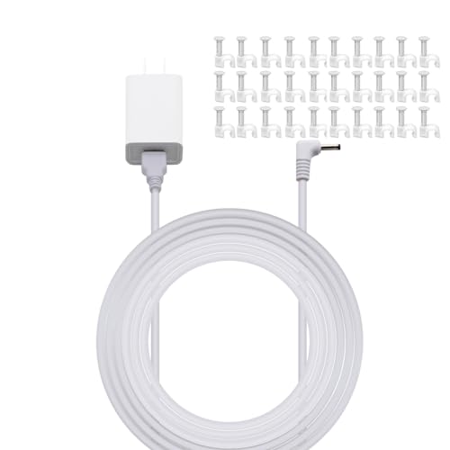 High-Performance 13 FT Power Adapter for Ring Stick Up Cam & Pan Tilt Cameras – Premium DC Barrel Charger for Uninterrupted Surveillance and Flexibility in Installation