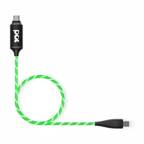 Transform Your Charging Experience with the Statik 3 FT USB-C to USB-C Cable – Eco-Conscious Design, Dynamic LED Charging Indicator, Rapid Power Delivery Up to 224 V, Robust Construction for Seamless Connectivity Across All USB-C Devices, Ideal for Home and Travel Use